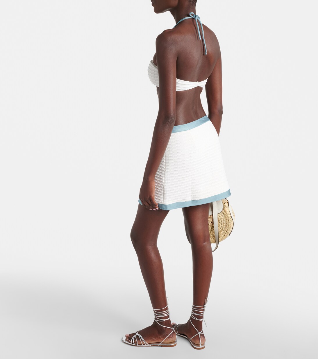 Minifalda en jacquard | Adriana Degreas