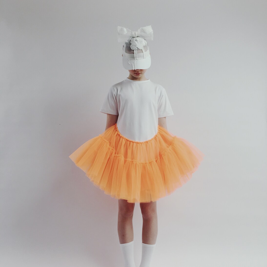 Robe en coton mélangé et tulle | Caroline Bosmans