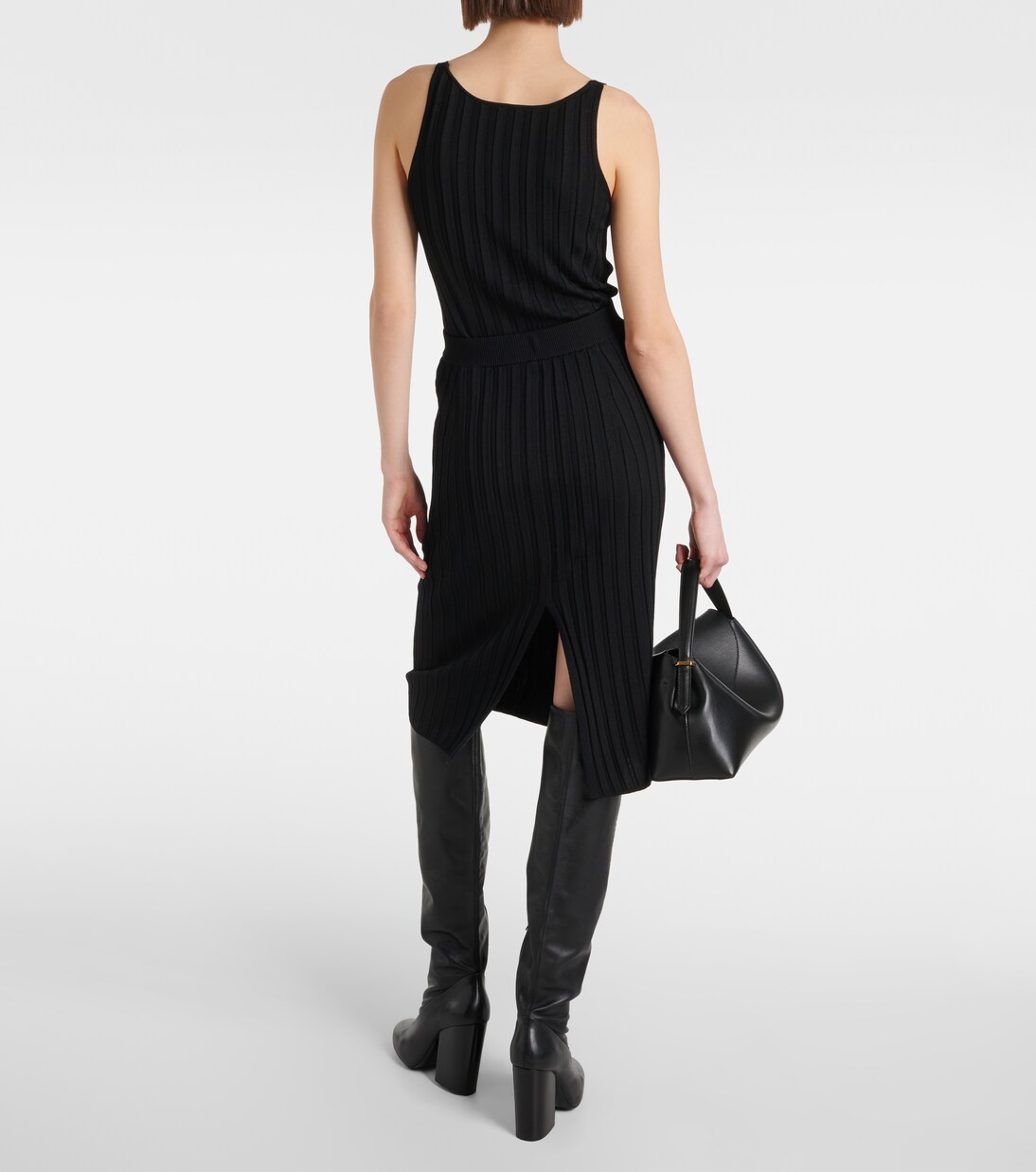 Ribbed-knit midi skirt | Joseph