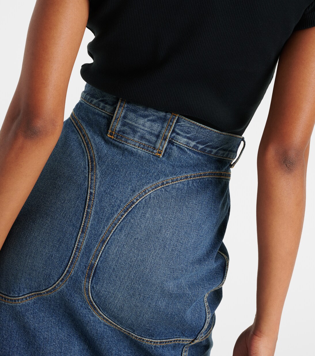 Gonna a tubino di jeans | Alaïa