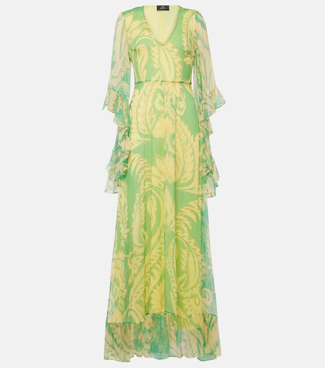 Robe longue imprimée en soie | Etro
