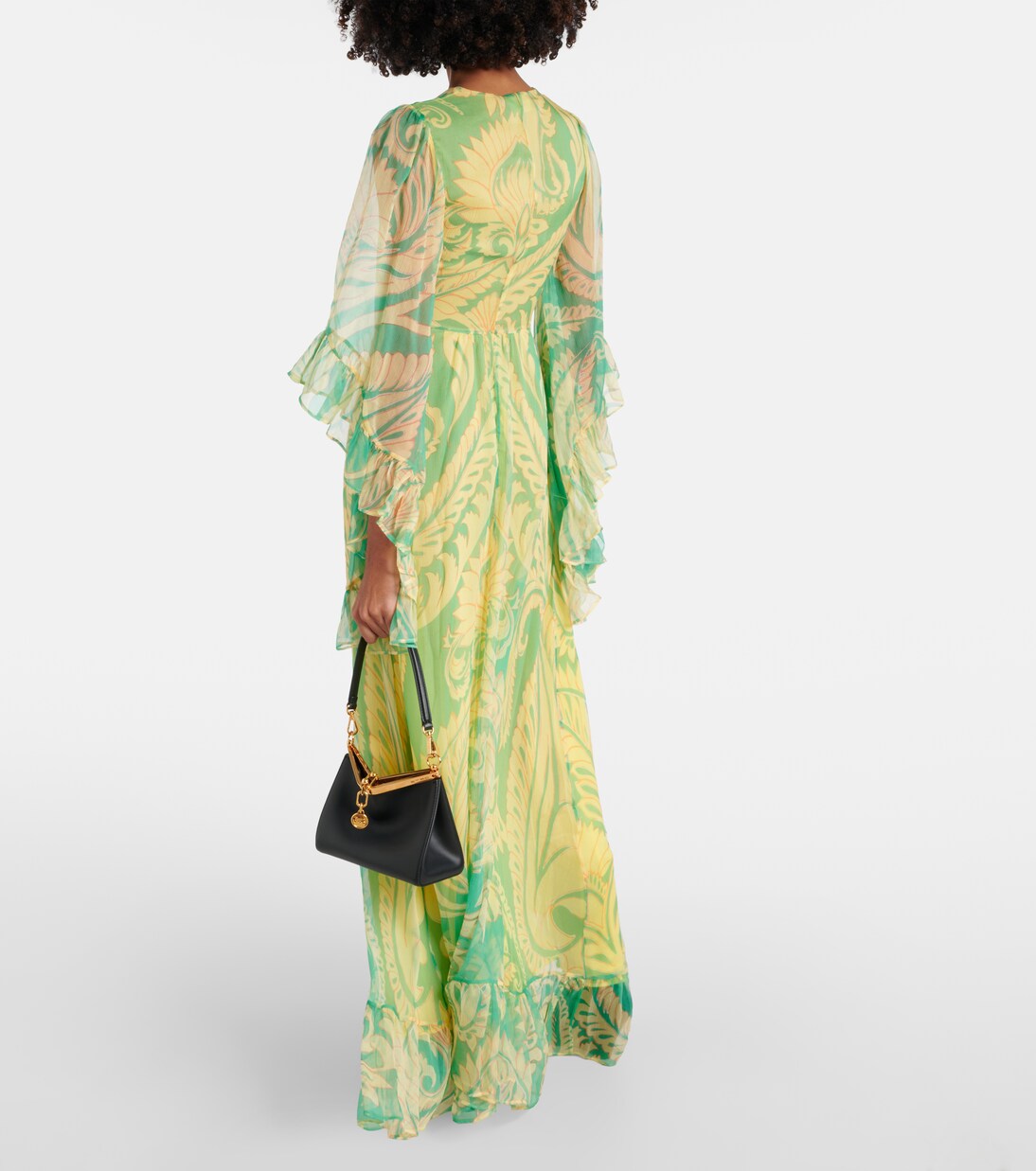 Robe longue imprimée en soie | Etro
