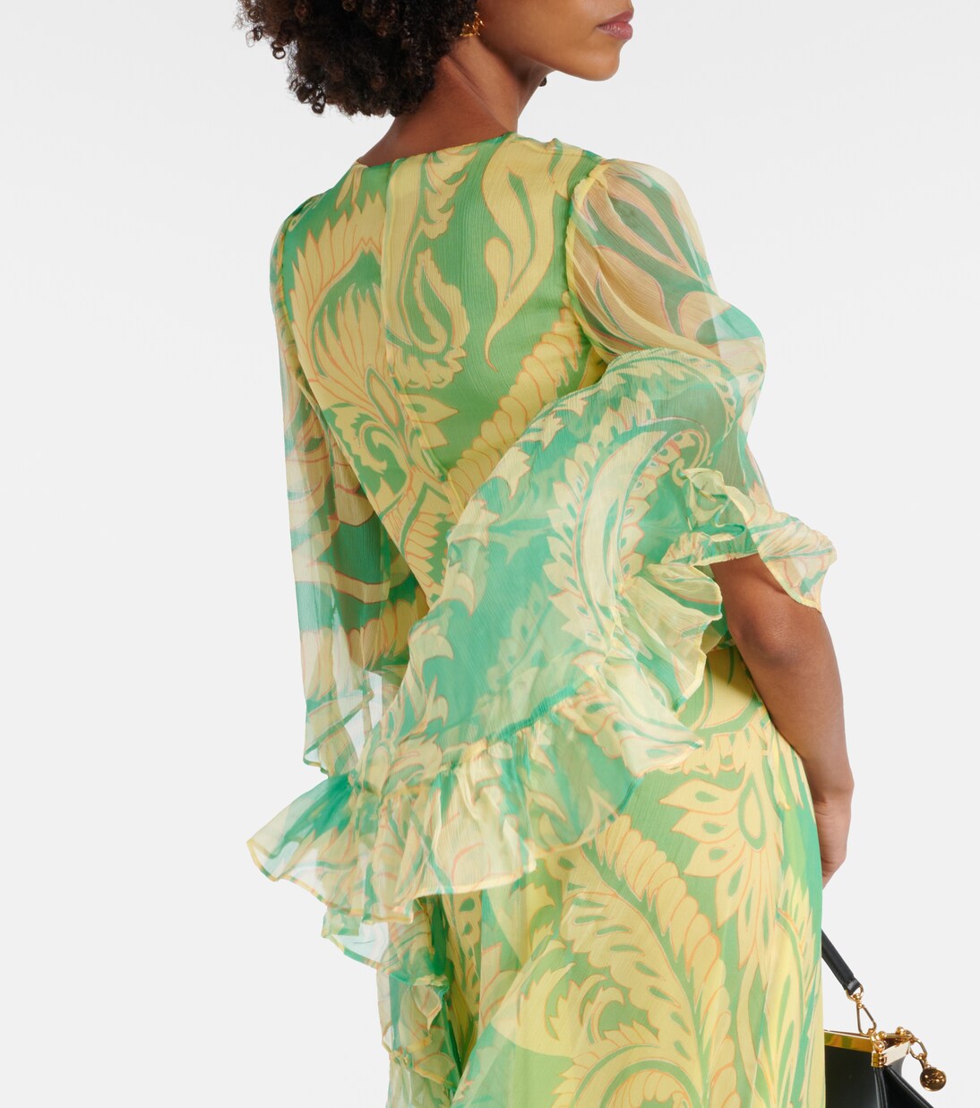 Robe longue imprimée en soie | Etro
