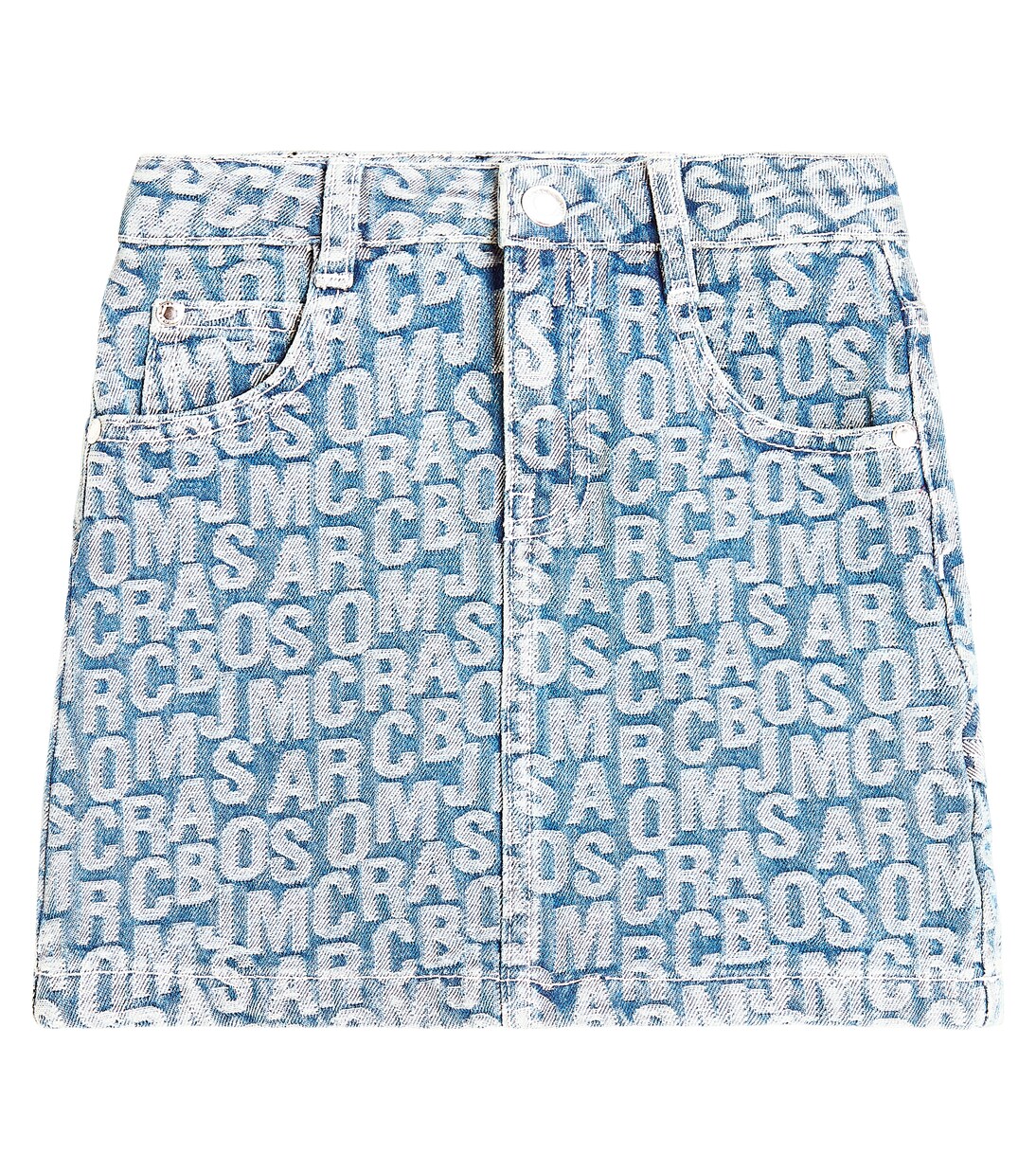 Logo jacquard denim skirt | Marc Jacobs Kids