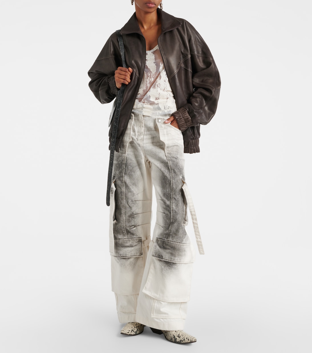 Letty leather bomber jacket | Acne Studios