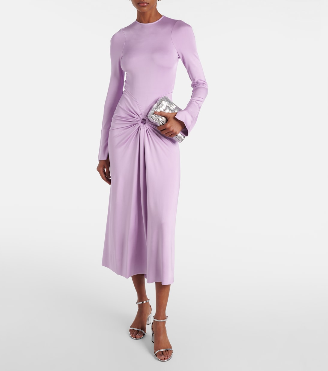 Sandalen Olie 50 aus Metallic-Leder | Aquazzura