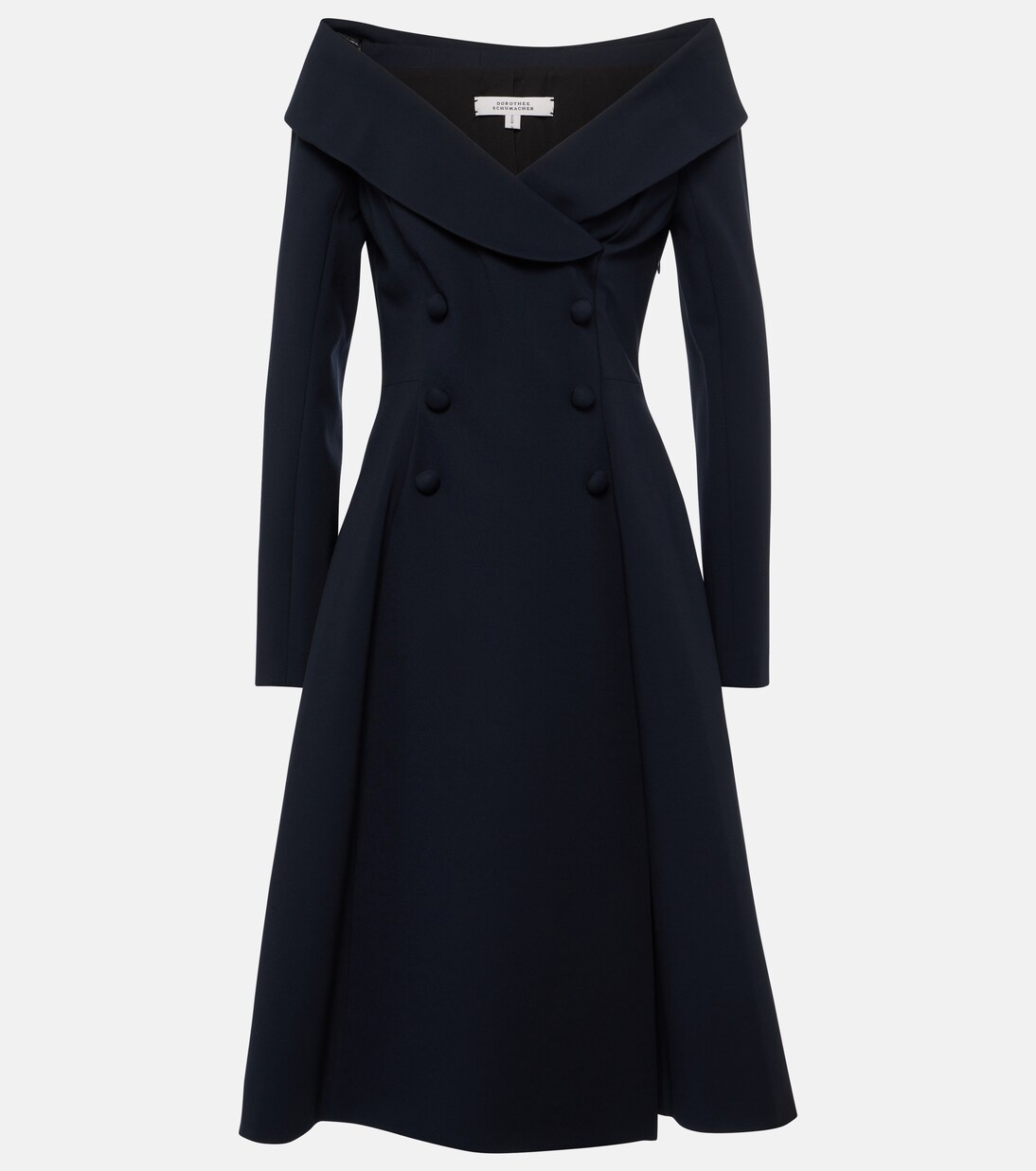 Off-Shoulder-Midikleid | Dorothee Schumacher