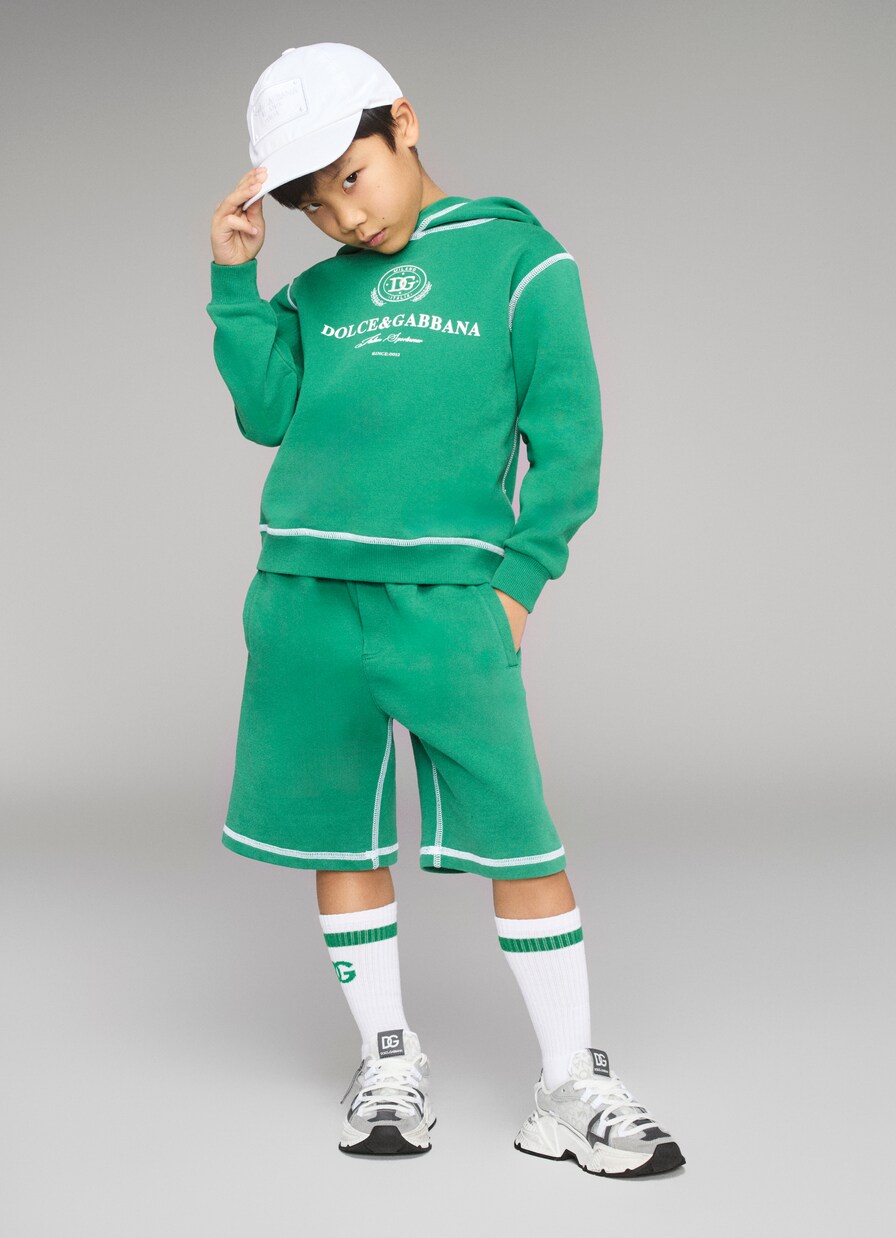 Airmaster DG leather-trimmed sneakers | Dolce&Gabbana Kids