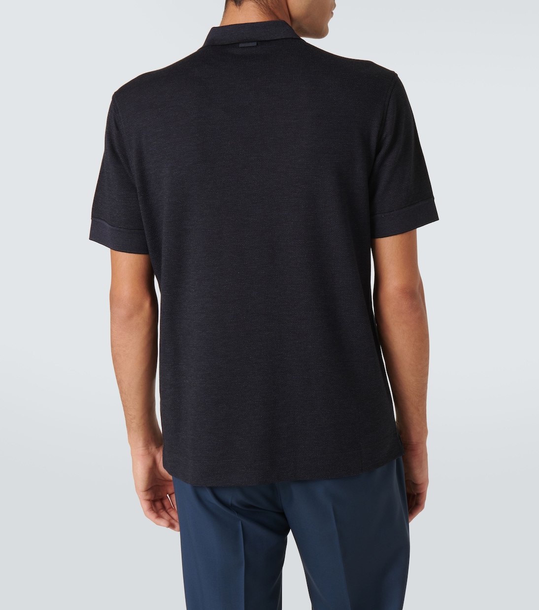 Polohemd aus Baumwolle und Seide | Zegna