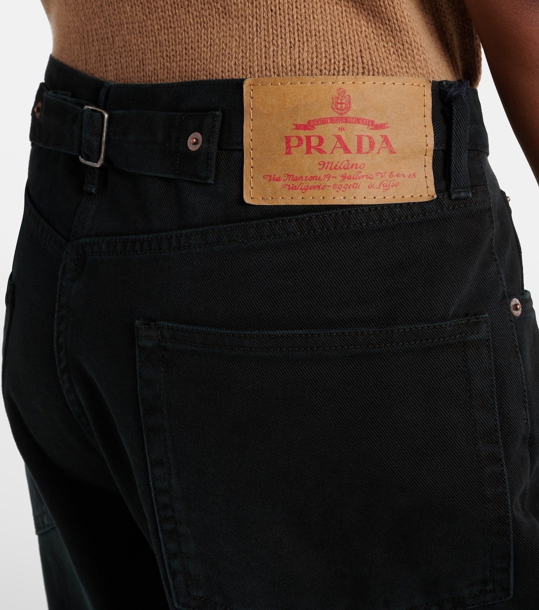 Jean ample à taille haute | Prada
