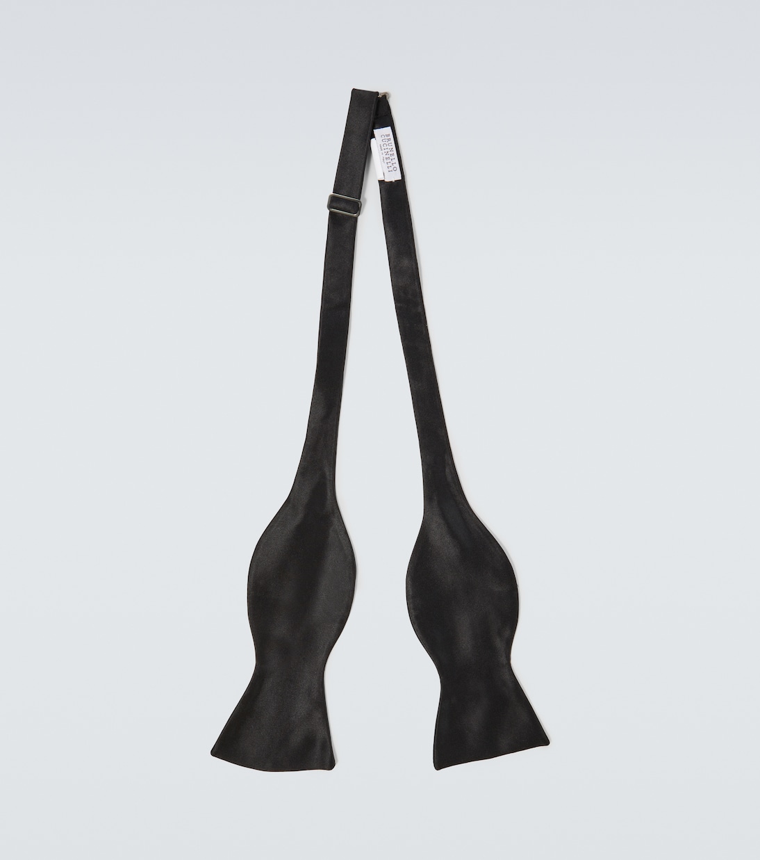 Silk and cotton satin bow tie | Brunello Cucinelli