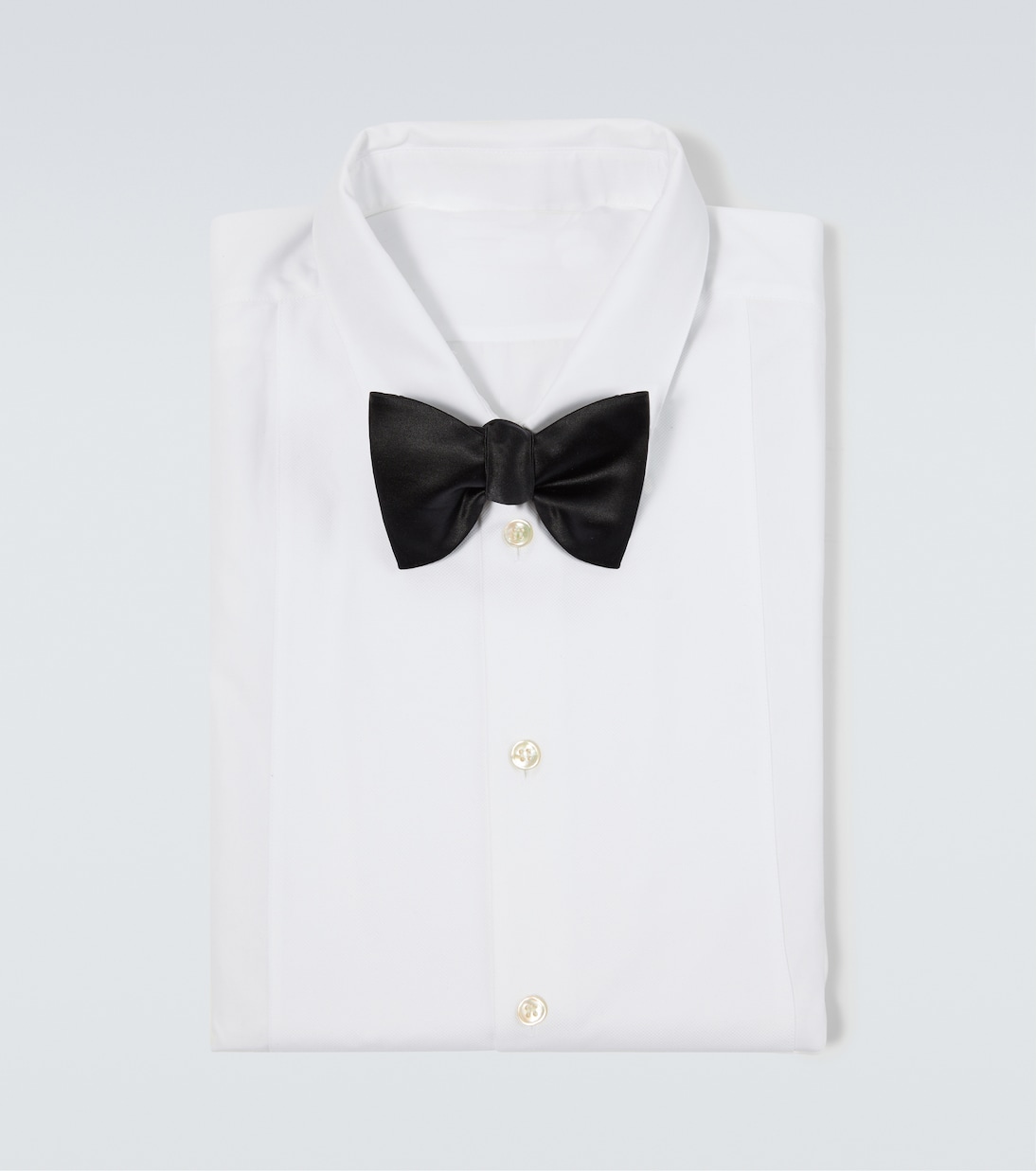 Silk and cotton satin bow tie | Brunello Cucinelli