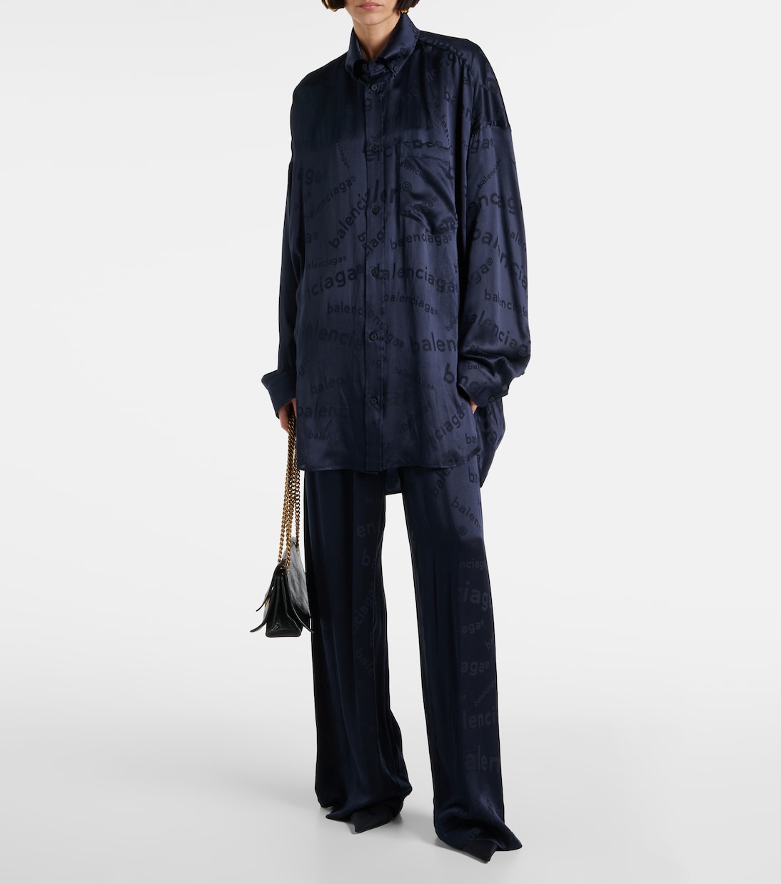 Chemise Cocoon en soie | Balenciaga