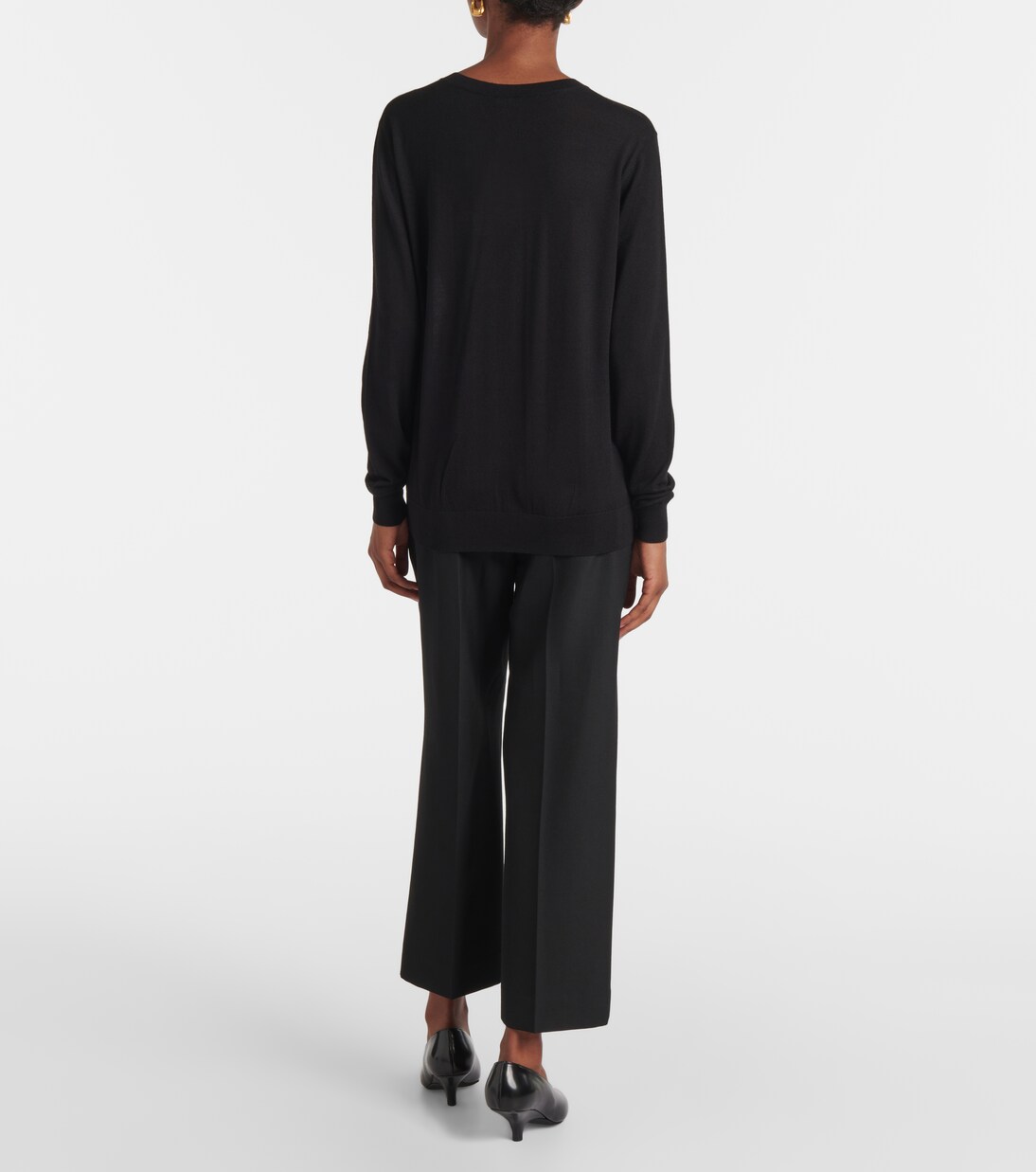 Pull en laine et soie mélangées | Toteme