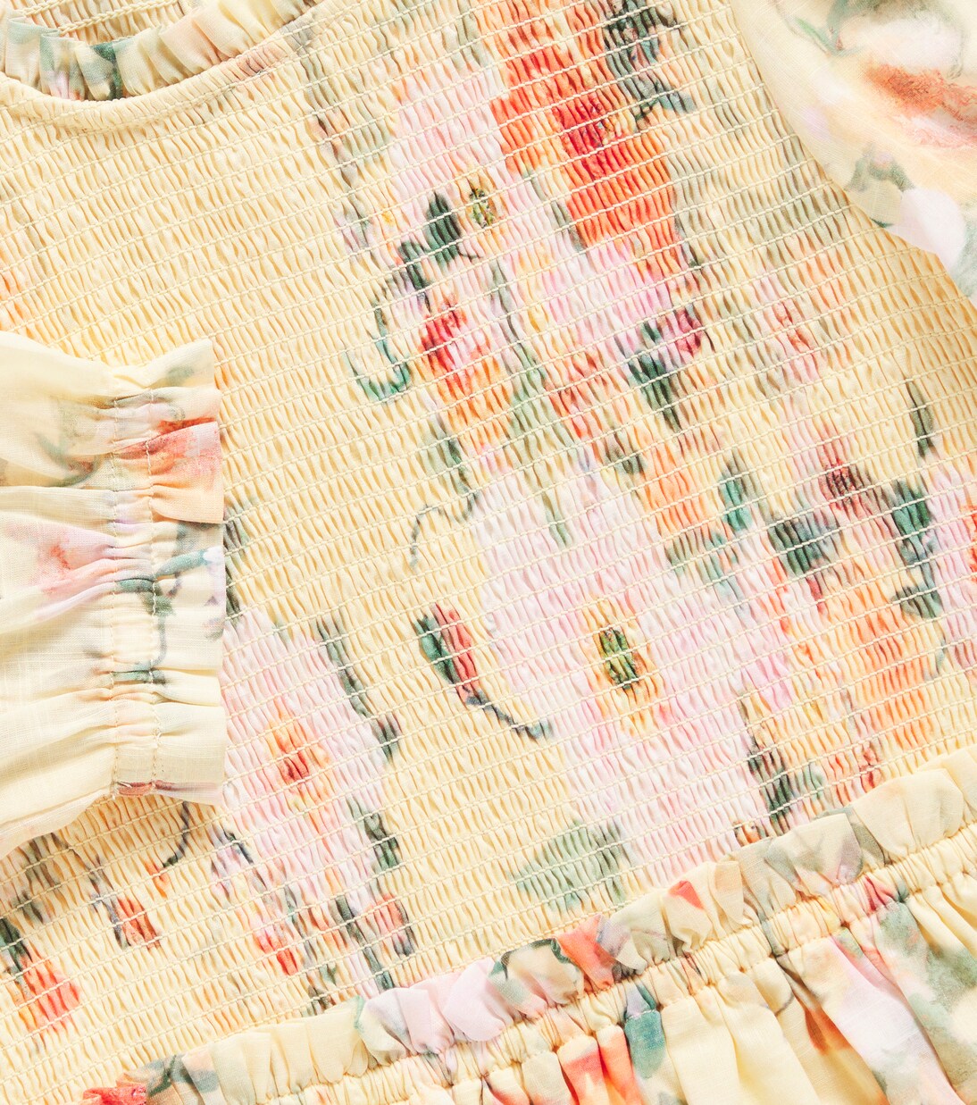 Everley Shirred Bodice cotton dress | Zimmermann Kids