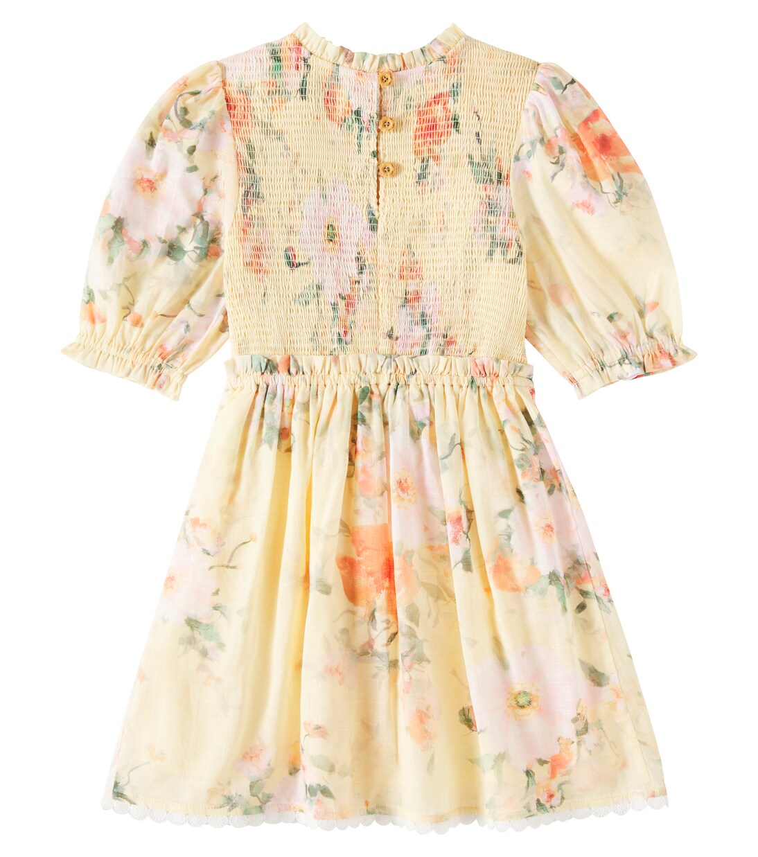 Everley Shirred Bodice cotton dress | Zimmermann Kids