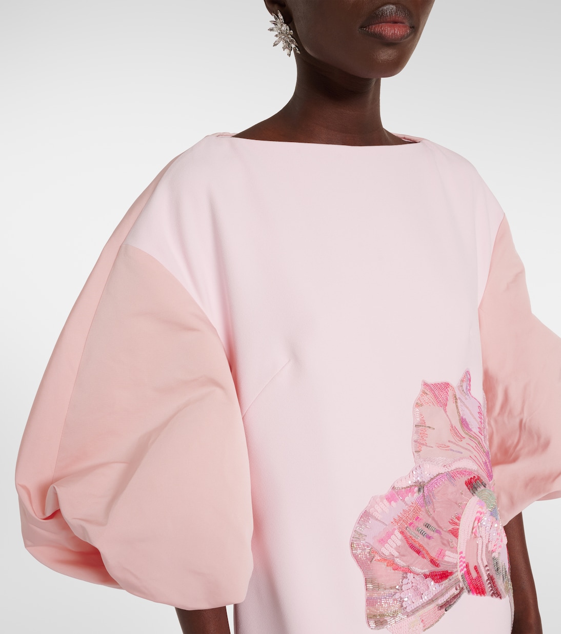 Besticktes Midikleid | Safiyaa