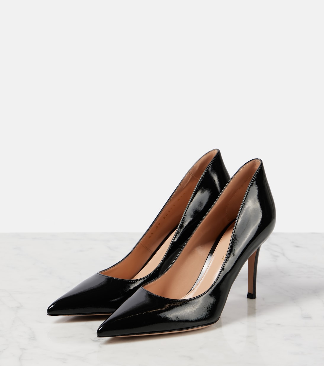 Ellipsis 85 patent leather pumps | Gianvito Rossi