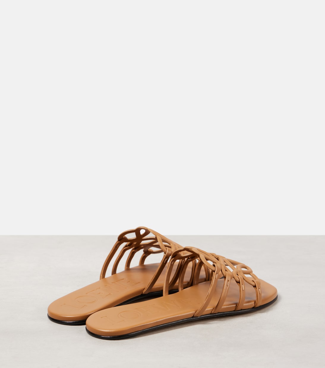 Petal Anagram leather slides | Loewe