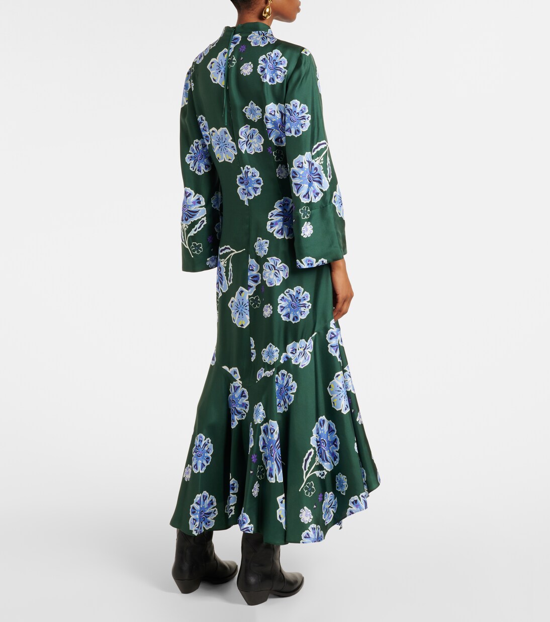Robe midi Big Garden en soie à fleurs | Dorothee Schumacher