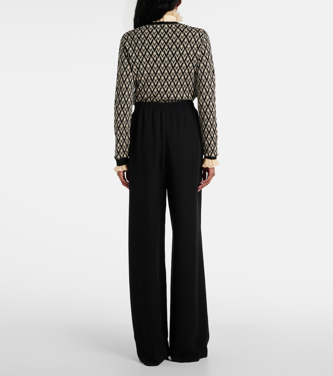 Weite Hose aus Cady Couture | Valentino