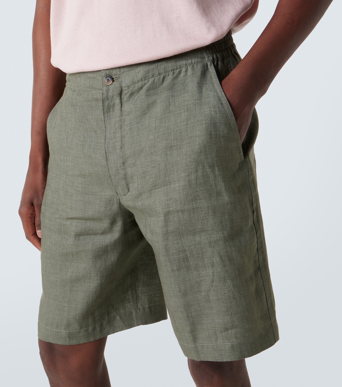 Nolan linen Bermuda shorts | Loro Piana