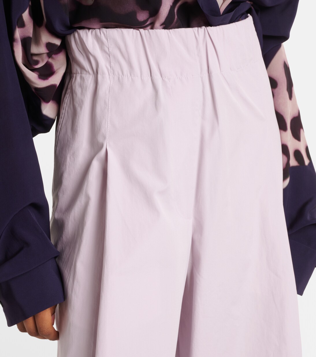 Weite High-Rise-Hose aus Baumwolle | Dries Van Noten