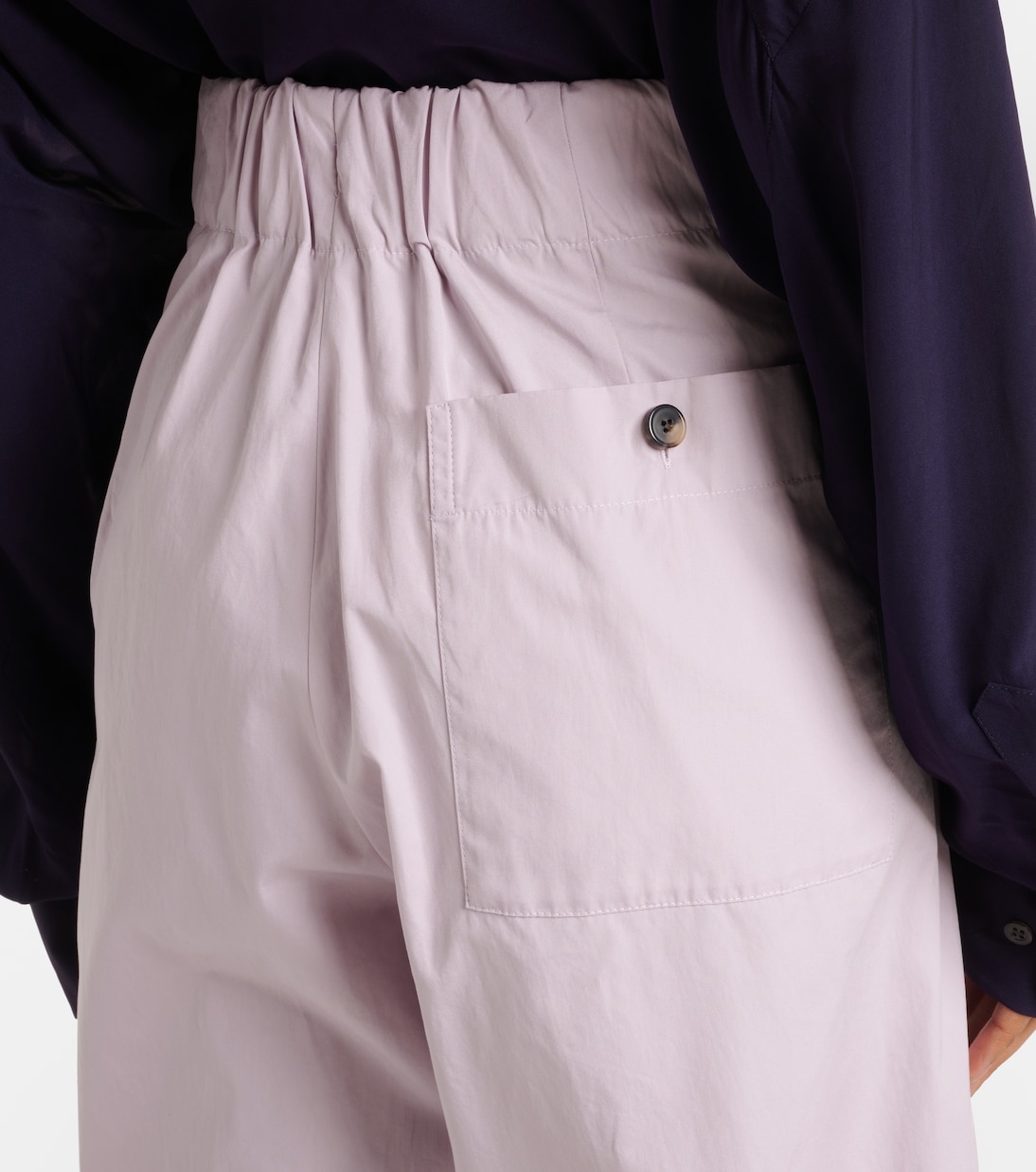 Weite High-Rise-Hose aus Baumwolle | Dries Van Noten