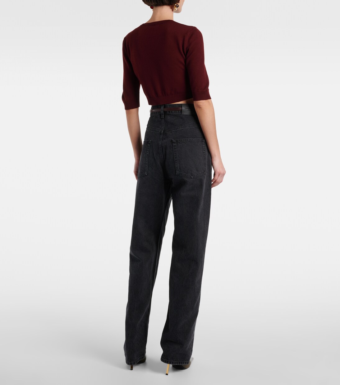 Cardigan cropped in lana | Saint Laurent