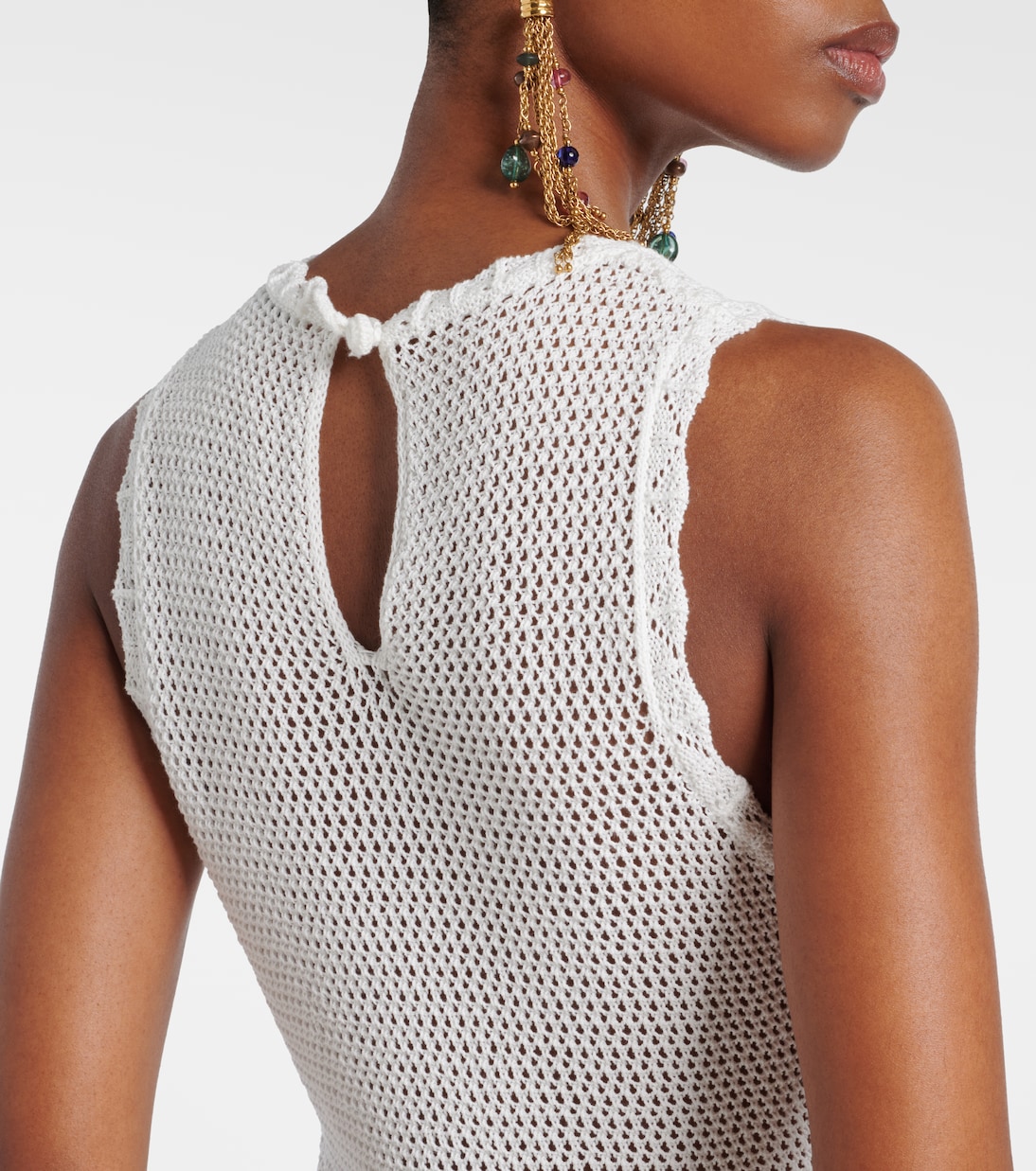 Open-knit cotton maxi dress | Erdem