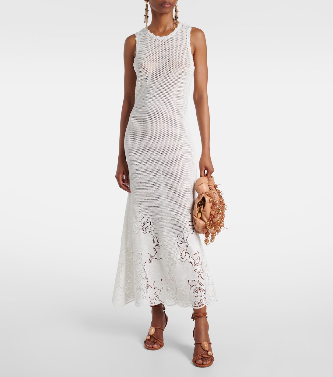 Open-knit cotton maxi dress | Erdem