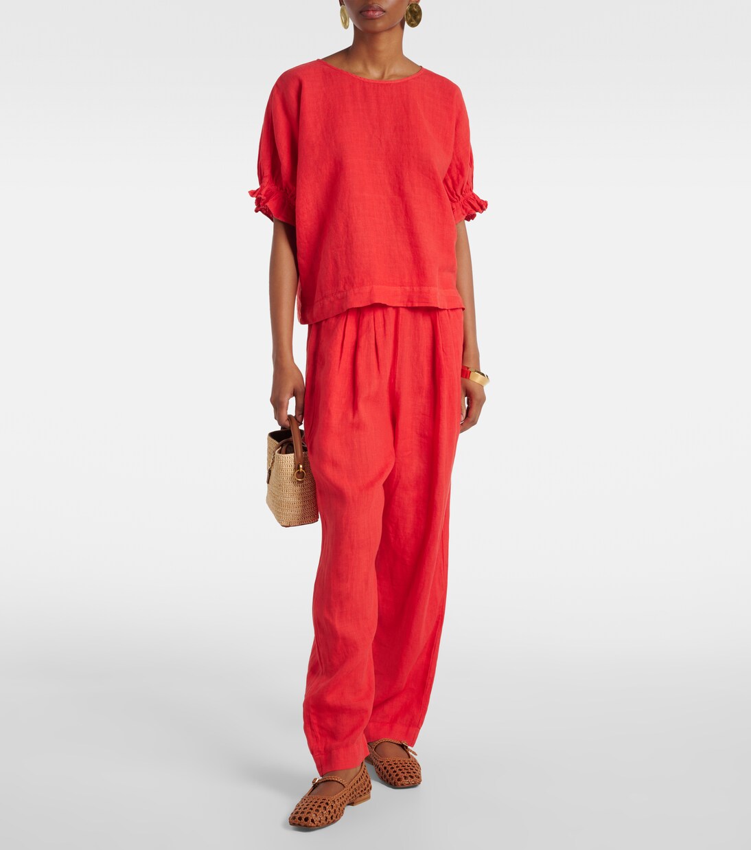 Gerade Hose Gini aus Leinen | Velvet