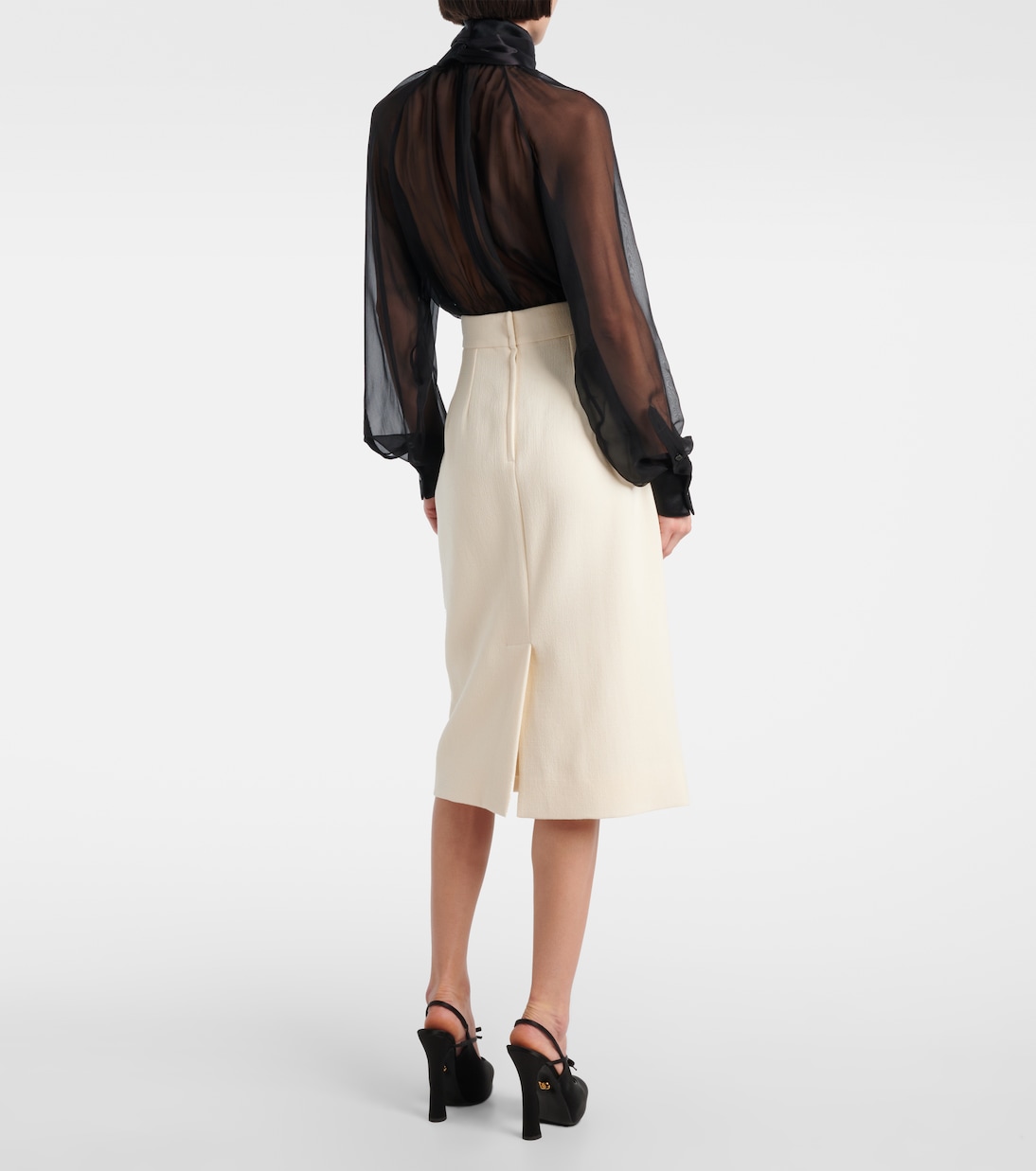 Virgin wool pencil skirt | Dolce&Gabbana
