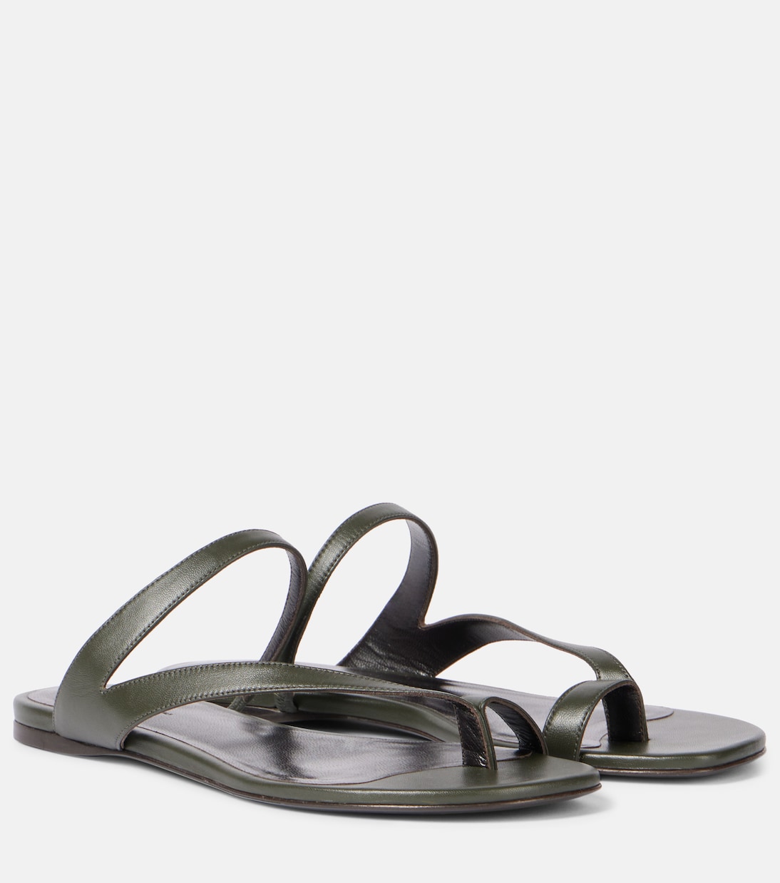 Aimee leather slides | Khaite