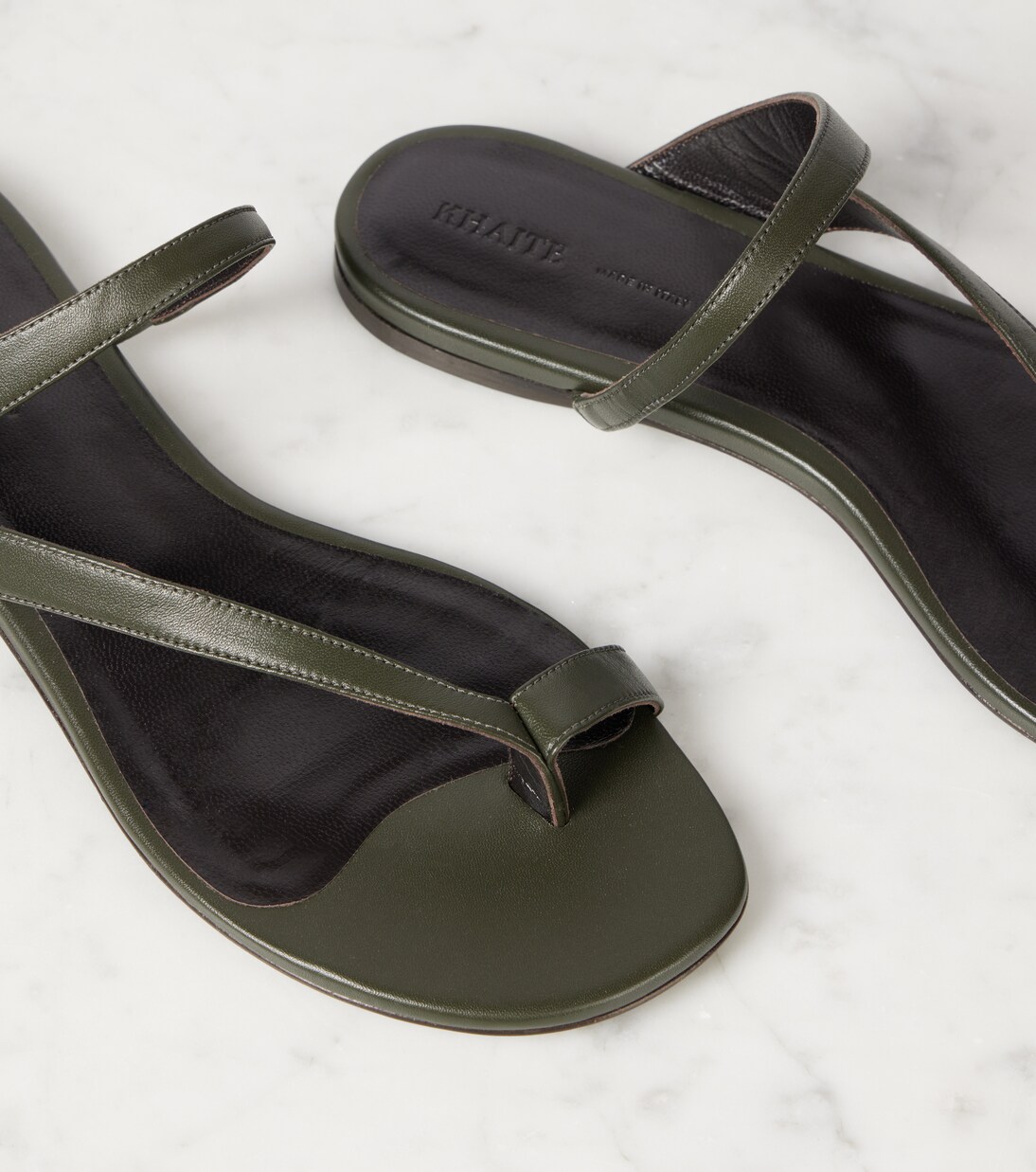 Aimee leather slides | Khaite