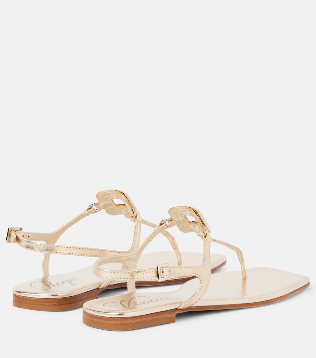 Viv' By The Sea leather thong sandals | Roger Vivier