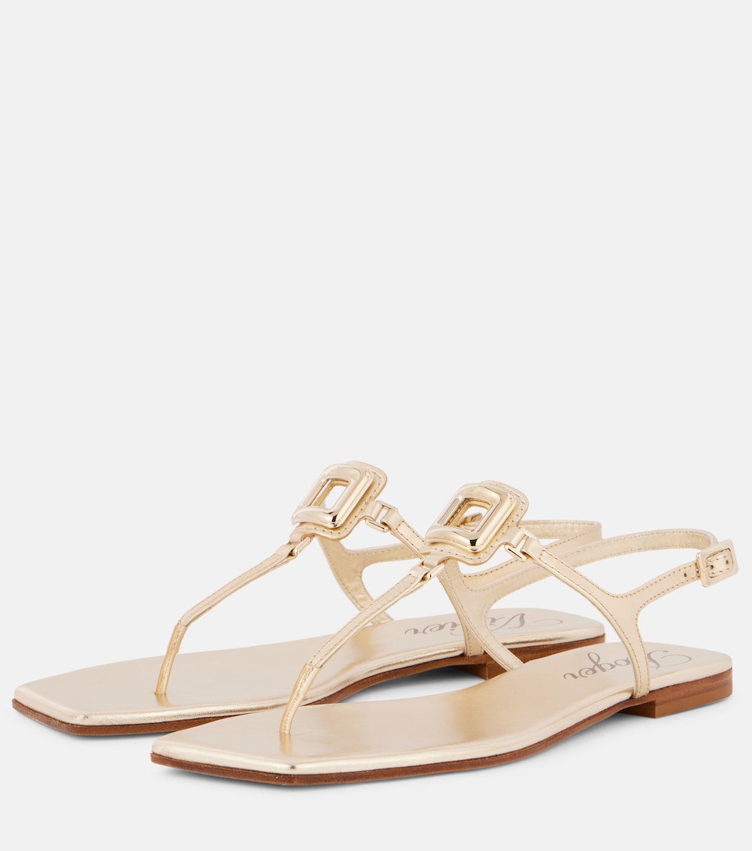 Viv' By The Sea leather thong sandals | Roger Vivier