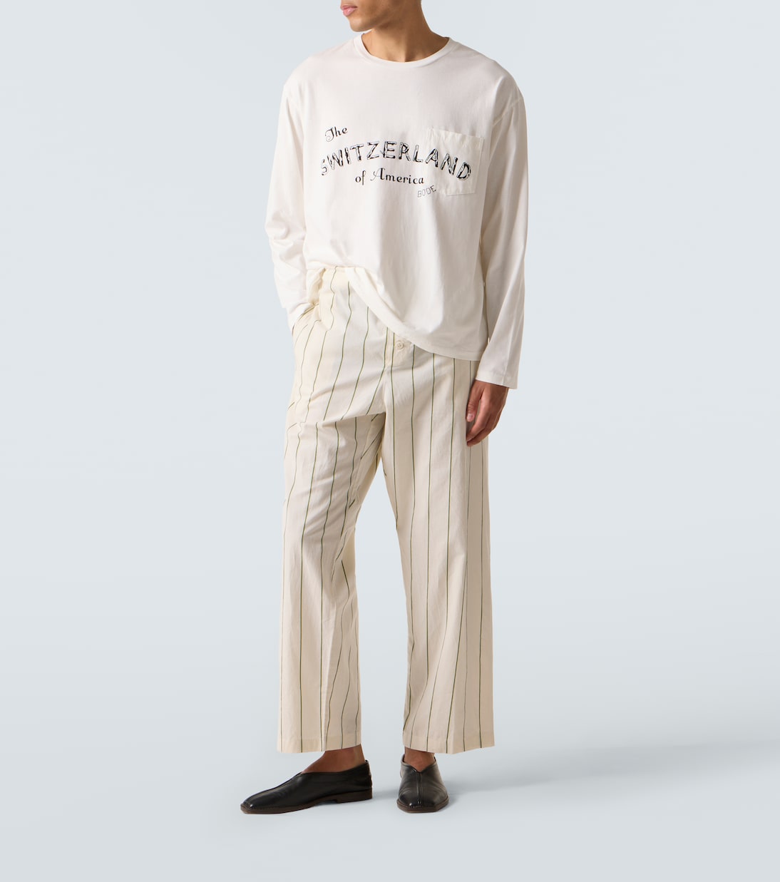 Longsleeve Campground aus Baumwoll-Jersey | Bode