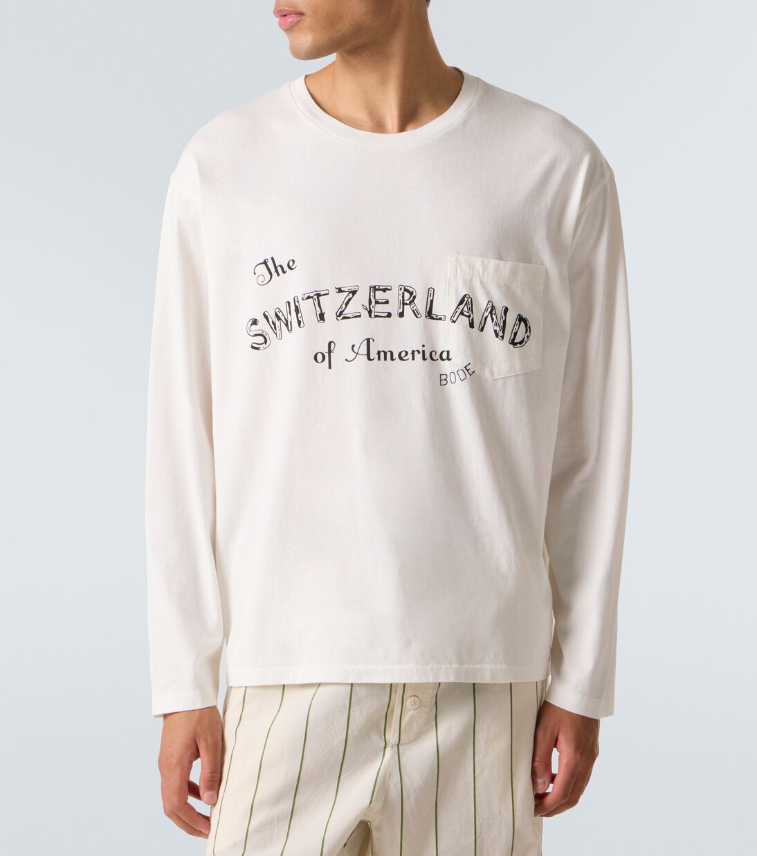 Longsleeve Campground aus Baumwoll-Jersey | Bode