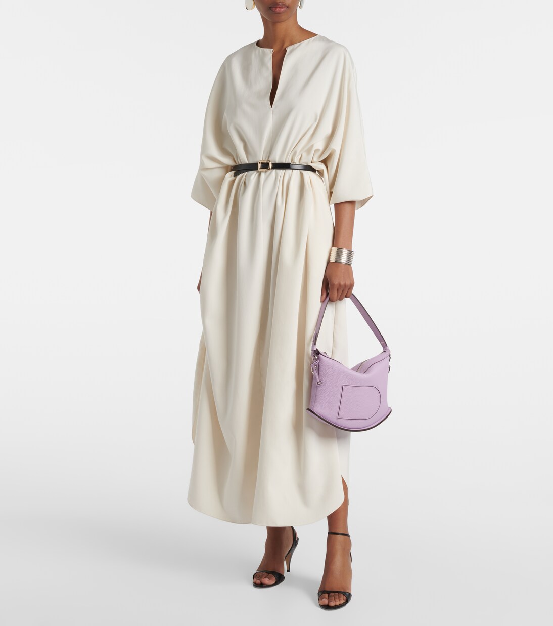 Schultertasche Pin Swing aus Leder | Delvaux