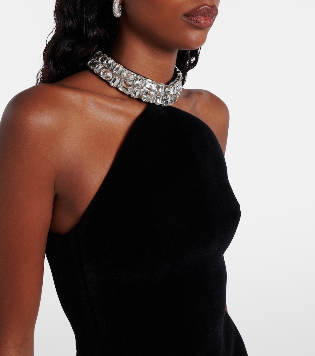 Minikleid mit Kristallen | David Koma