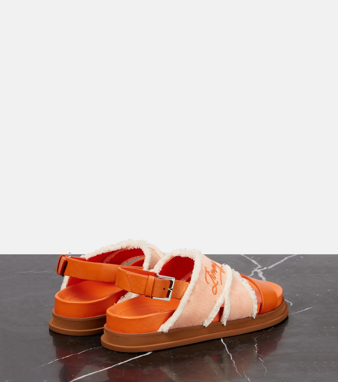 Joa canvas and leather sandals | Jimmy Choo