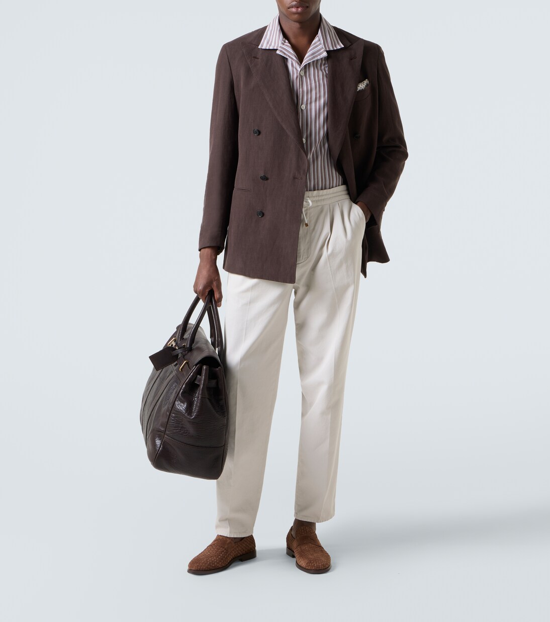 Cotton corduroy slim pants | Brunello Cucinelli