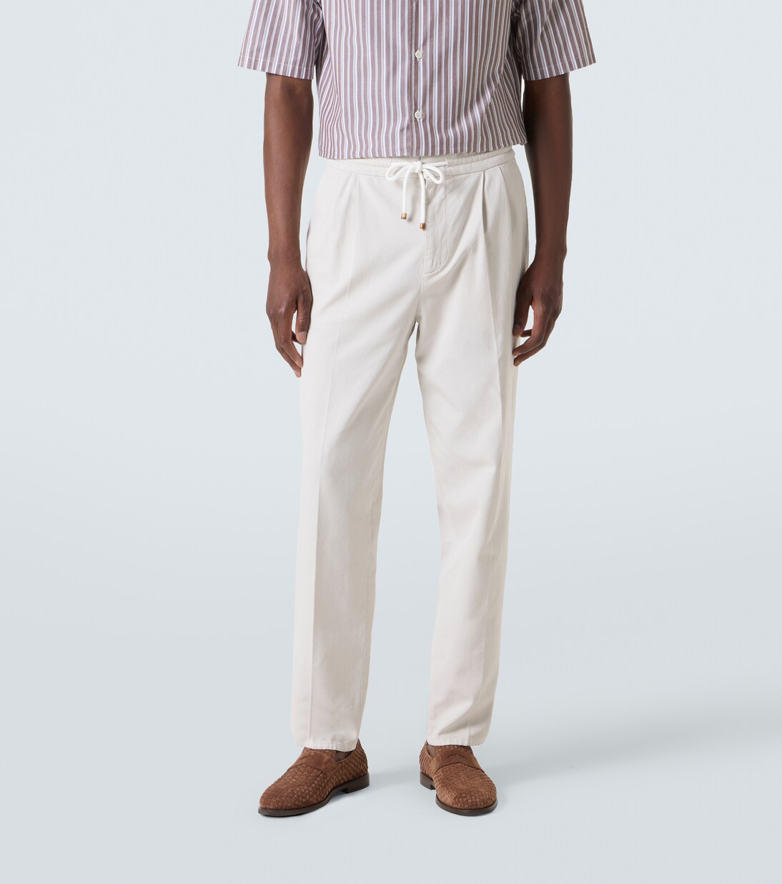 Cotton corduroy slim pants | Brunello Cucinelli