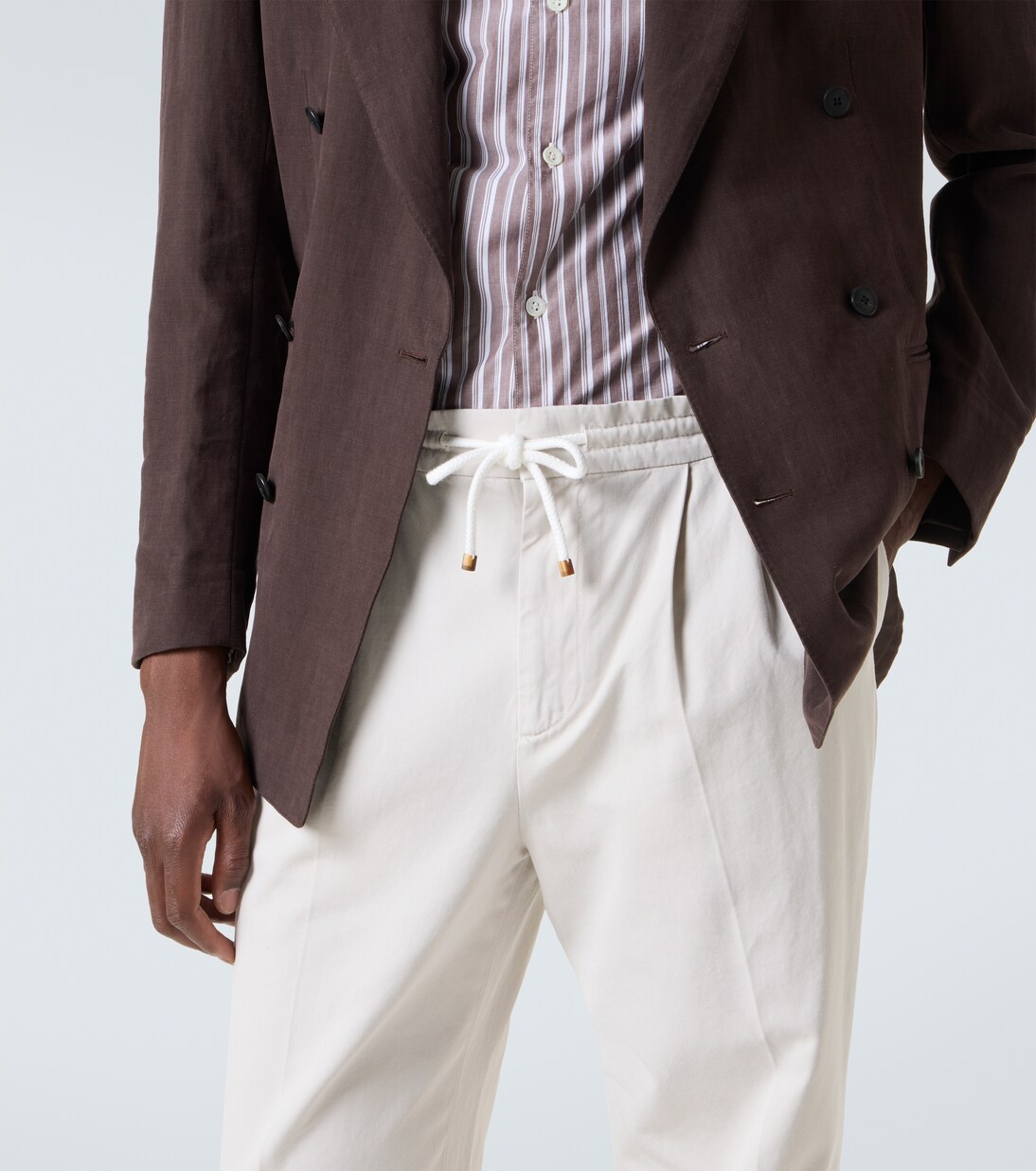 Cotton corduroy slim pants | Brunello Cucinelli