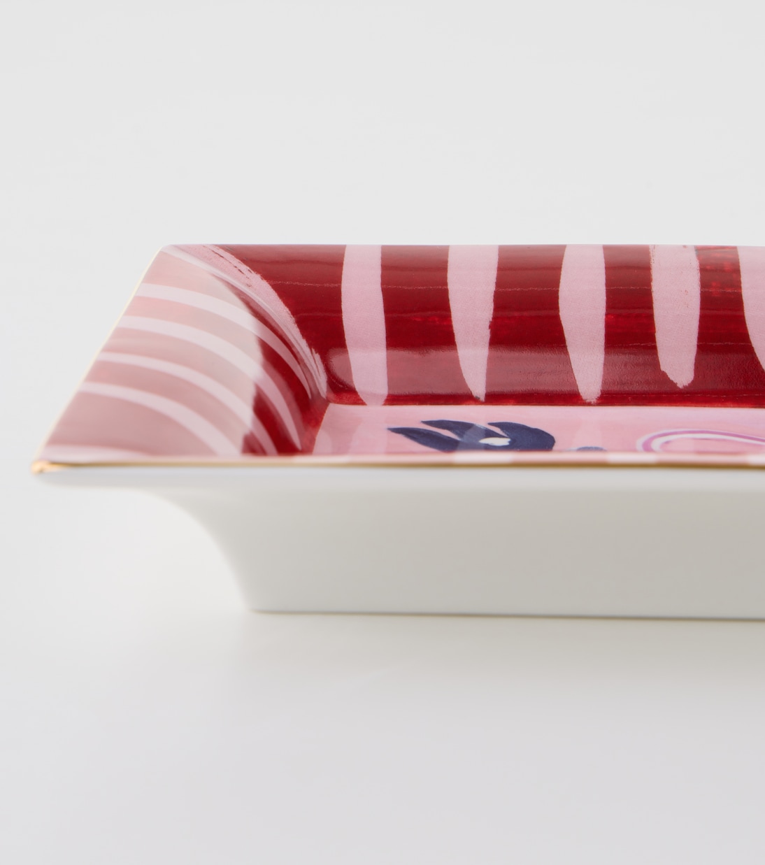 Fiori Azzurri porcelain decorative tray | Bitossi