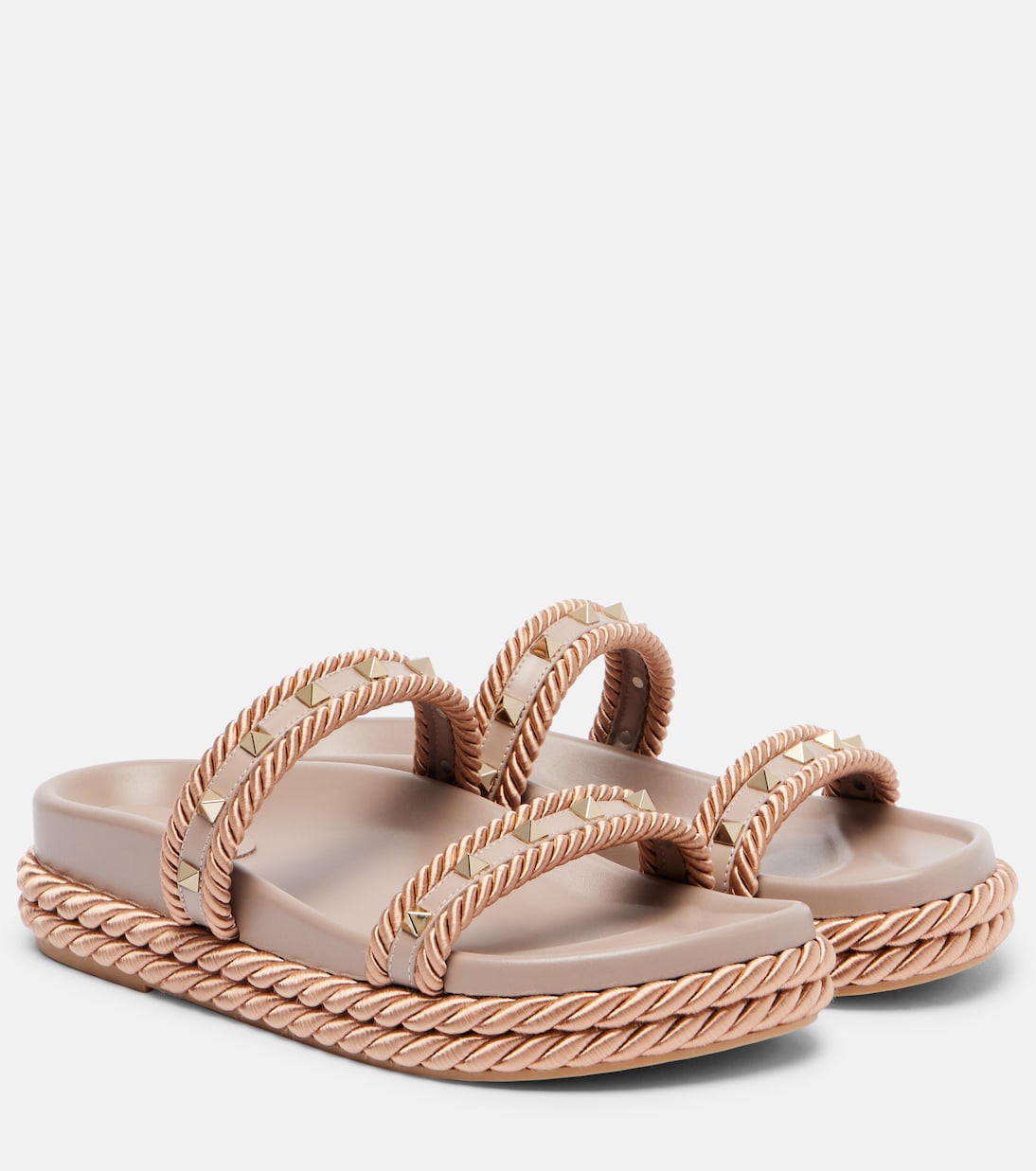 Rockstud leather slides | Valentino Garavani