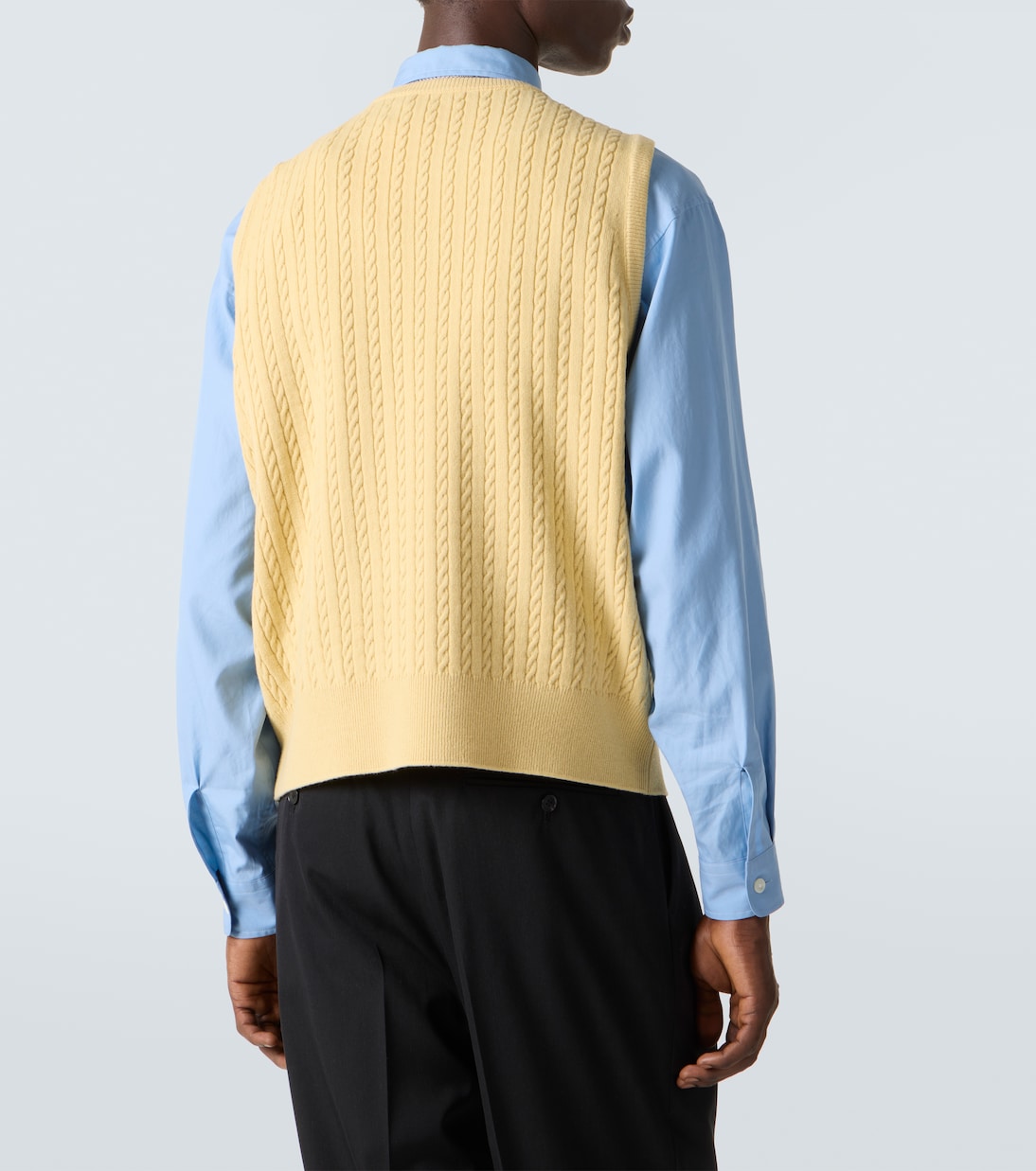 Gilet in lana a trecce | Auralee