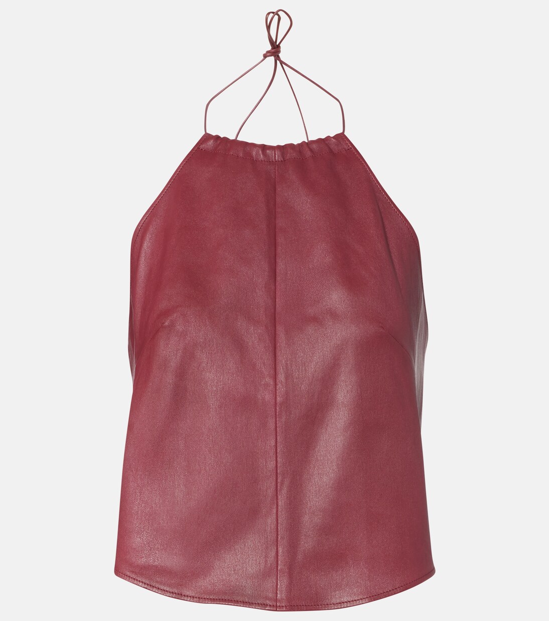 Rosie open-back leather top | Stouls
