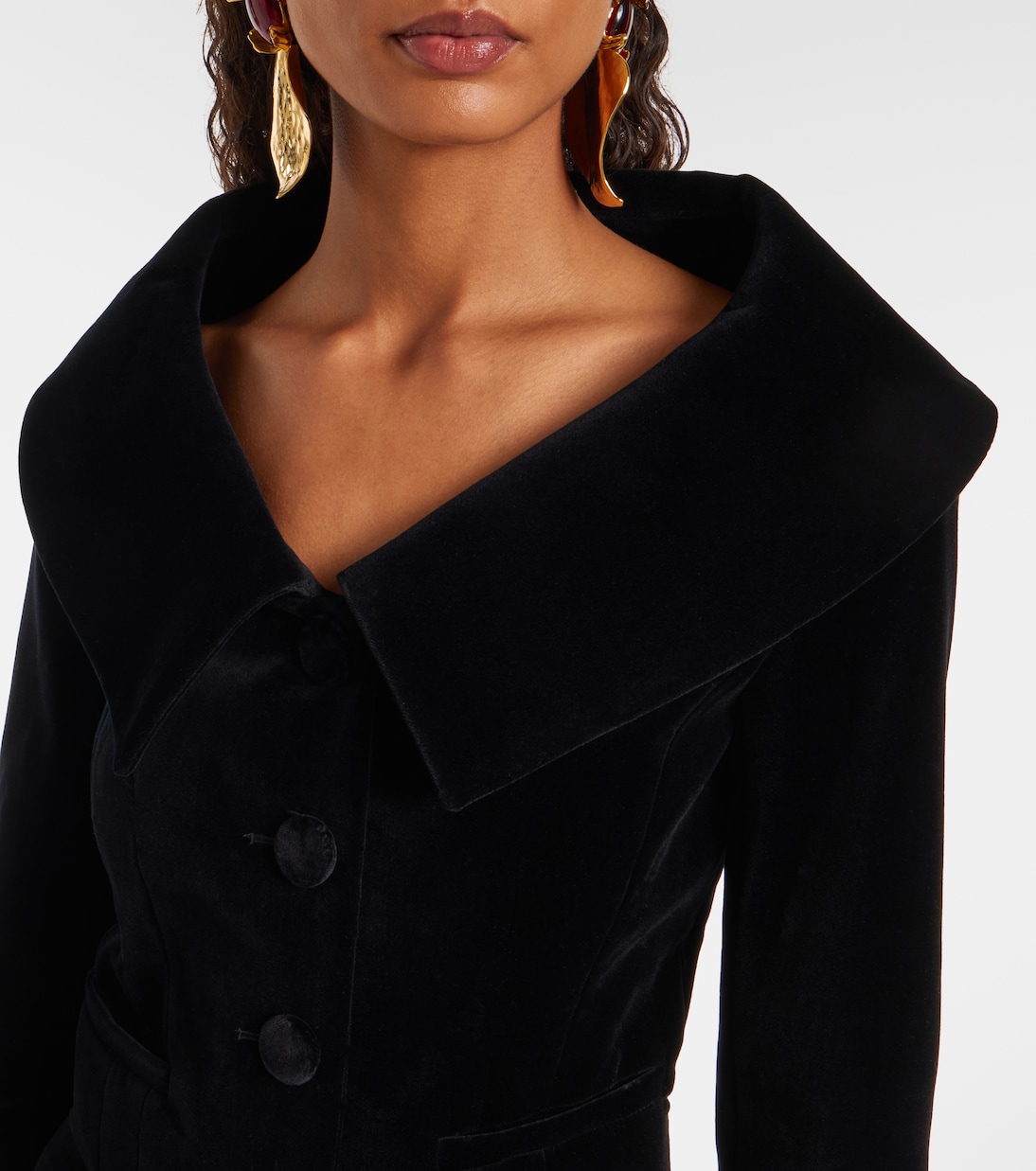 Cropped-Jacke aus Baumwollsamt | Nina Ricci